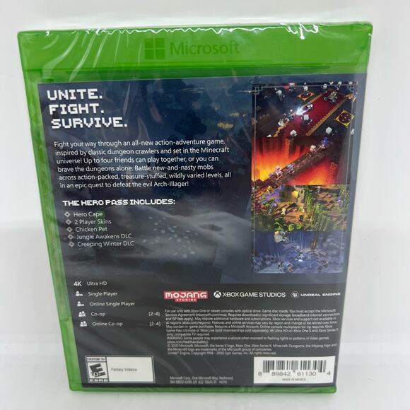 New sealed Minecraft Dungeons Hero Edition XBoxOne/X - Picture 5 of 5